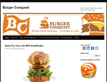 Tablet Screenshot of burgerconquest.com